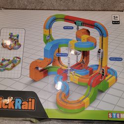 KlickRail Electric 3D Train Set Flexible Race Track (88-piece)
