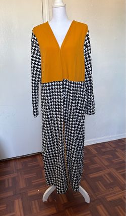 SHEIN curve women’s black & mustard long cardigan size 4XL