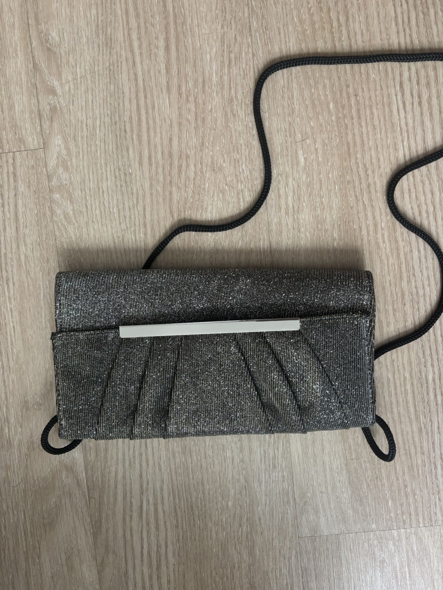 Glittery Silver Purse