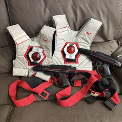 Vintage 1986 Lazer Tag Starvest Worlds Of Wonder  W/ Original Box Star Best