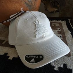 Arizona Coyotes Utah Hockey Club Adidas Zerodye Slouch Ivory Kachina Adjustable Hat NWT 