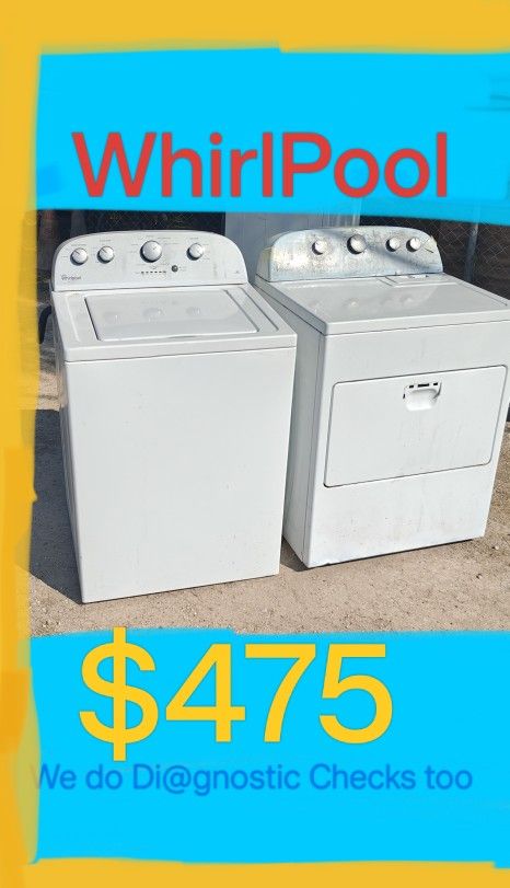$474 whirlPool Washer Dryer / Water Heater Stackable