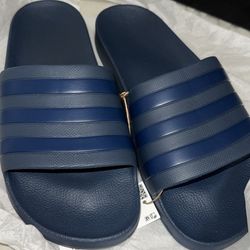 Adidas Adilette Slides Navy Sz 10 New