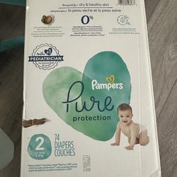 pampers pure diapers size2