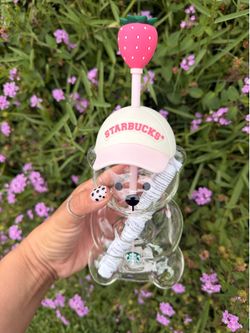 Pink bearista bear cup