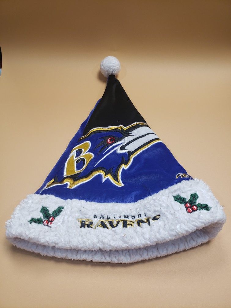 Baltimore Ravens Santa Hat 