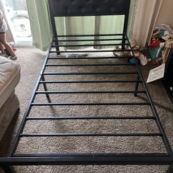 Twin Bed frame And Mattress/topper 