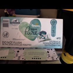 Pampers Wipes Aqua Pure 672 Count