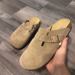 Boston Clogs taupe suede - US Women 7/ EU 37