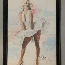 2 Framed 48”x16” Marilyn Monroe Prints