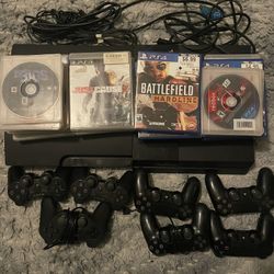 Playstation Three With Game And Controllers Also Playstation 4 With Game And Controllers All Sold In One For 250 No Trade Price Firm