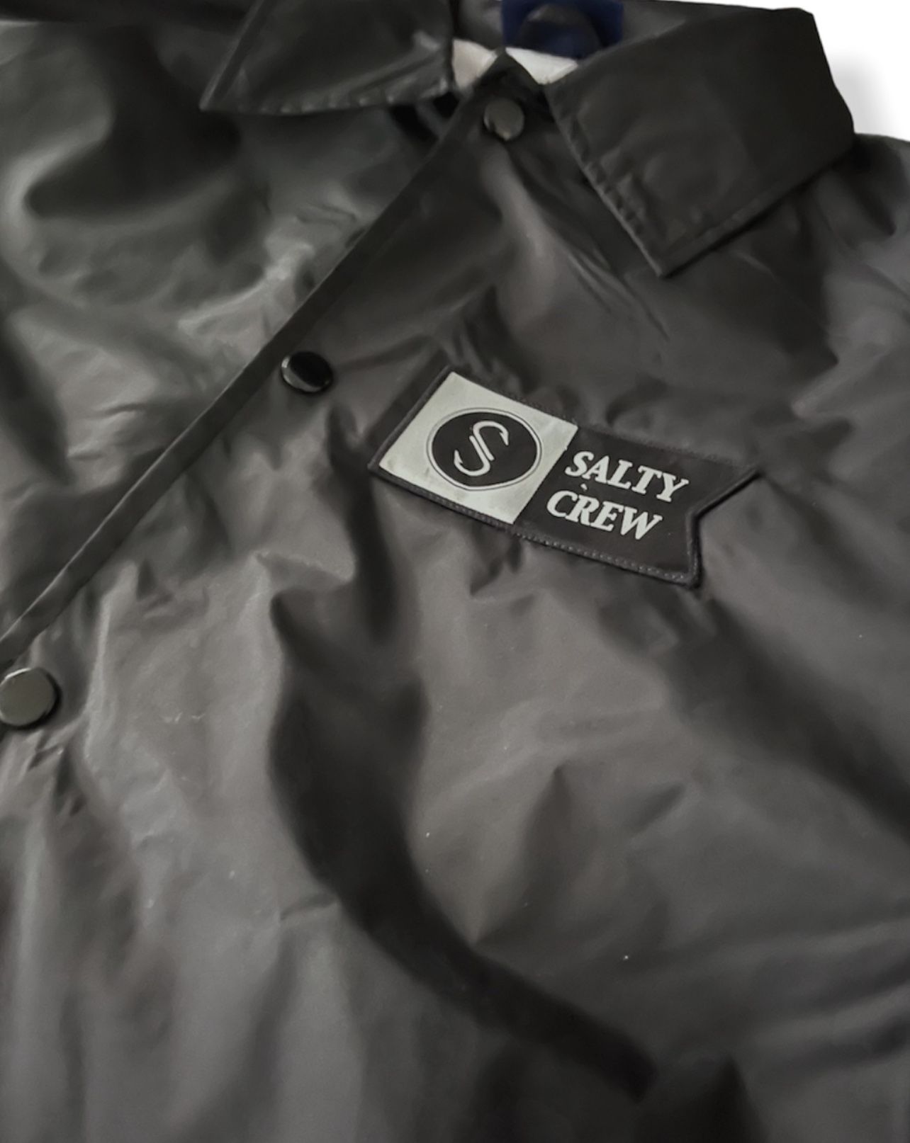 New Black 3XL Salty Crew Alpha Tech Fisherman Windbreaker