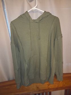 Green hoodie