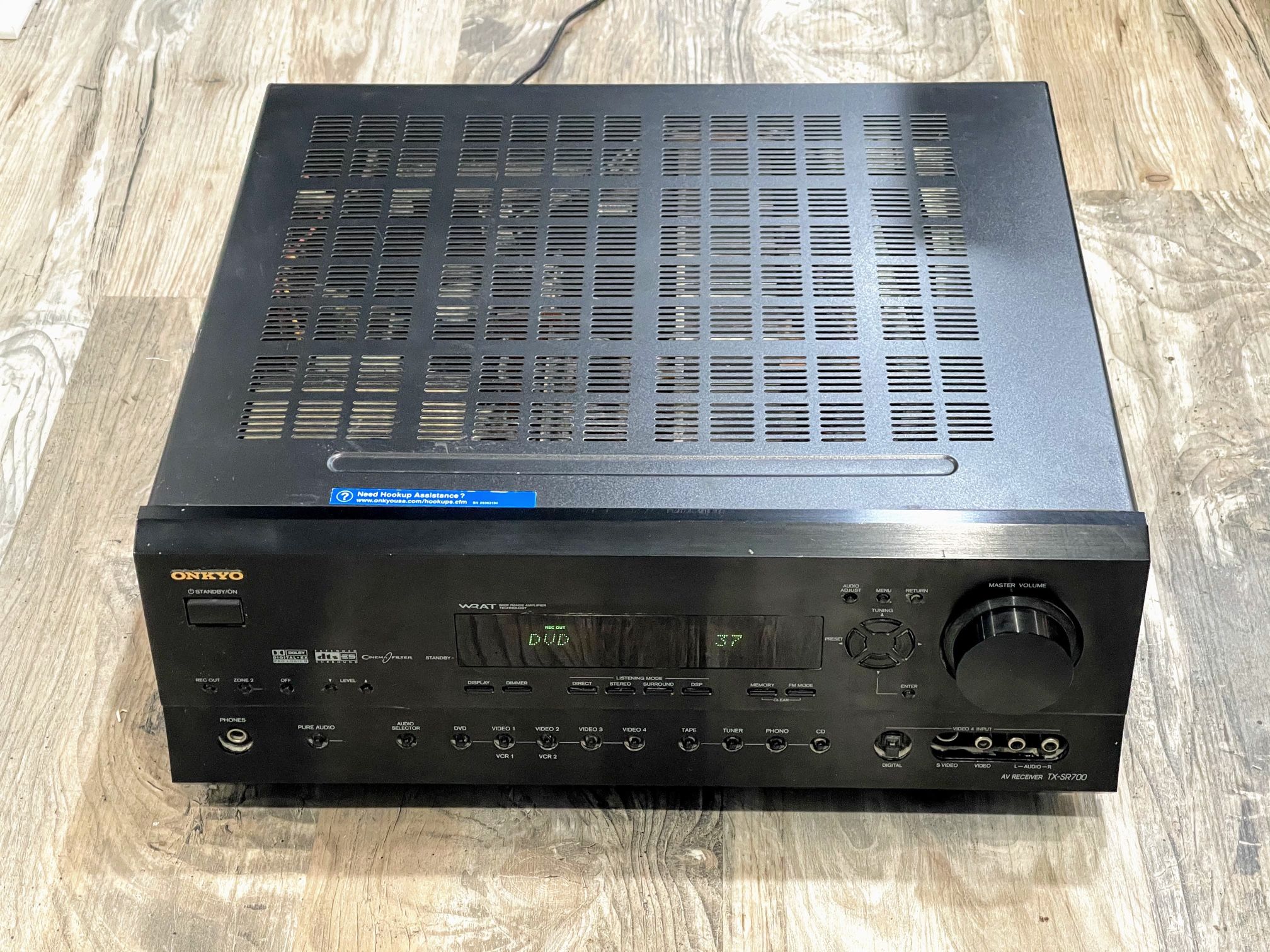 Onkyo TX-SR700 AV Receiver 5.1 Surround Sound Channels Black