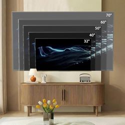 63in Fluted TV Stand, Entertainment Center with Sliding Door and Solid Wood Legs, Television Stands for Living Room, Bedroom, Office, 63 x 15.75 x 22.