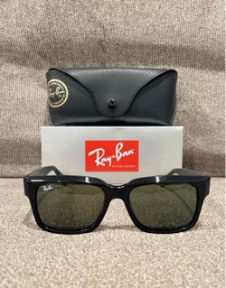 New Ray-Ban RB2191 Black Inverness Unisex Sunglasses