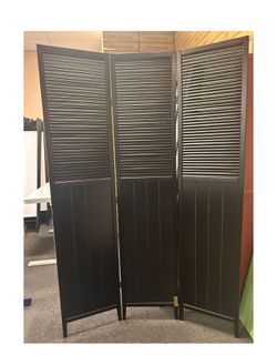 3 Panels Room Divider Privacy Screen Shutter Louver