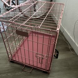 Pink Medium Size Dog Crate
