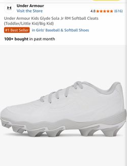 Under Armour Kids Glyde Sola Jr Softball Cleats