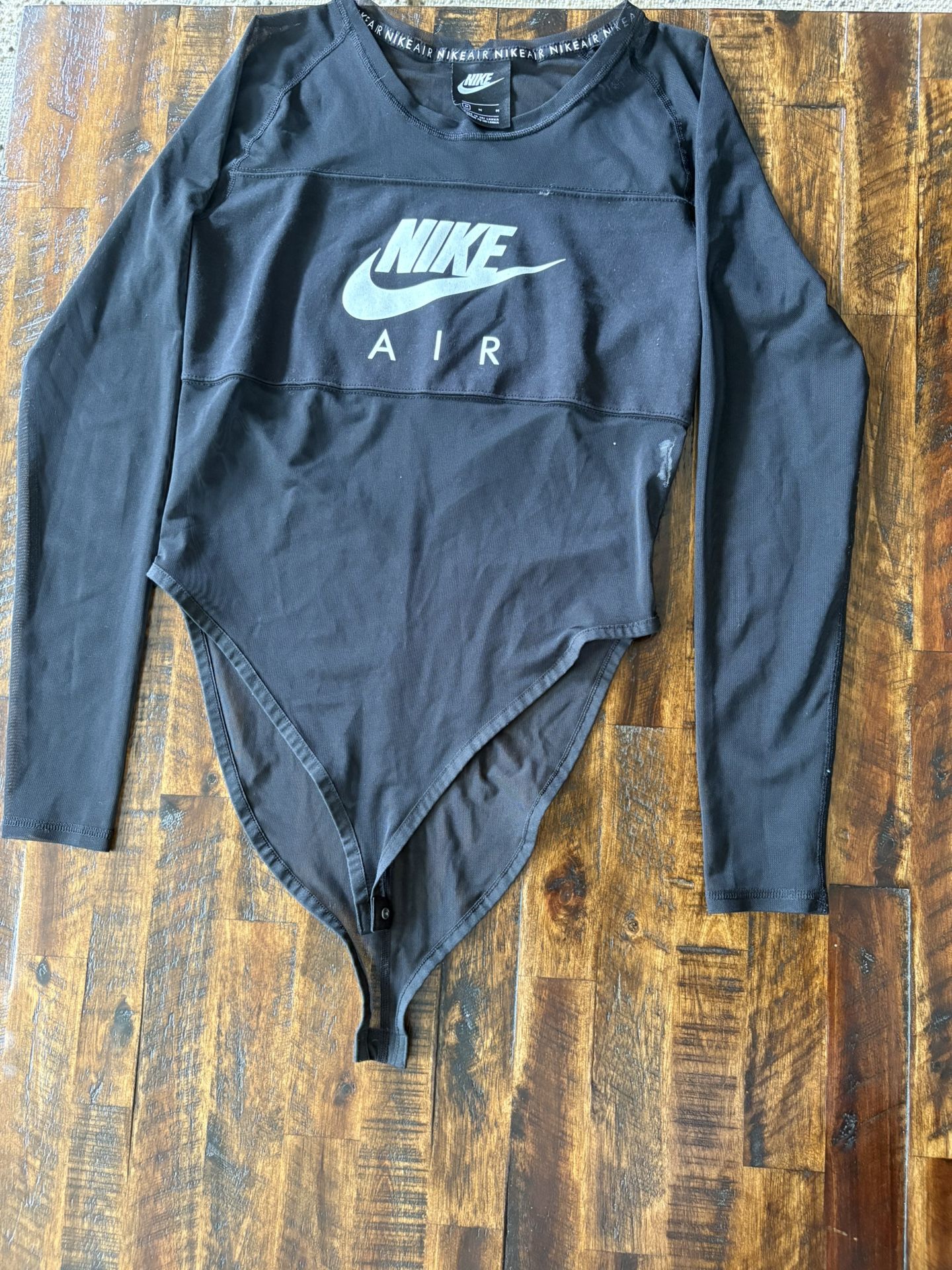 Nike Sheer Bodysuit – Size M – Black One-Piece – Worn Once