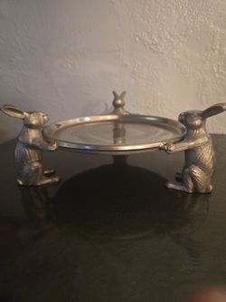 Brand New Arthur Court Bunny Cake/Dessert Stand