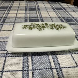 Vintage Pyrex Tabletop Ware Spring Blossom Butter Dish