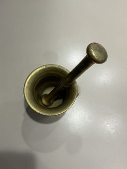 Brass Vintage Mortar And Pestle,Apothecary 
