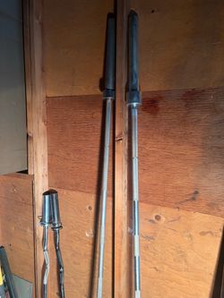 Olympic Barbell and EZ Curl Bar Set