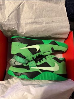 Travis scott jordan Low-Top Sneakers Green and Black