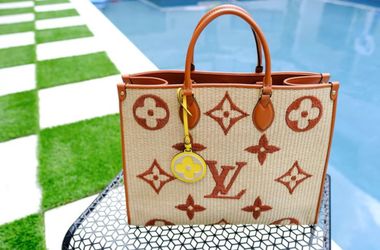 Poolside LV Raffia Authentic 