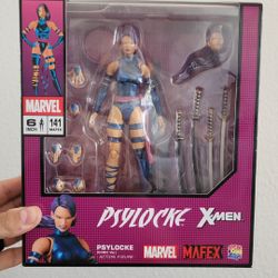 Medicom Toy MAFEX No.141 Psylocke X-Men 1:12 Boxed Figure 6" w/ Accessories