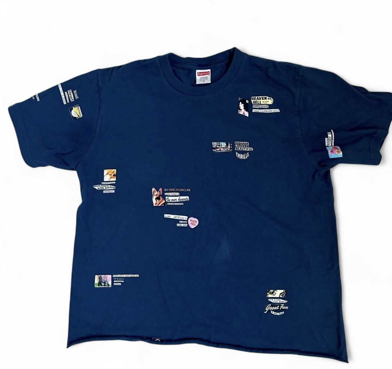 Supreme Upset Tee FW24 Indigo Blue