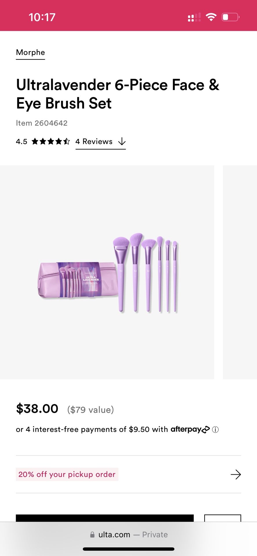 Ultralavender 6 Piece Brush Set