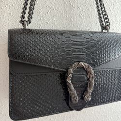 Black Leather Purse 
