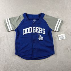 Los Angeles LA Dodgers Toddler 18m Blue Genuine Merchandise MLB Jersey NWT#2B