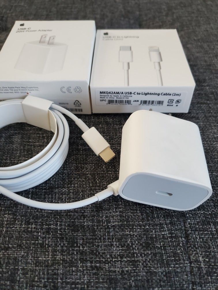 GENUINE APPLE iPad 20W USB-C Charger Adapter + 6FT LONG CABLE