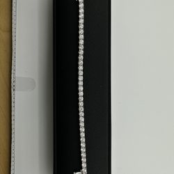 Tennis Bracelet 4.00 Carat Diamond 14k White Gold 