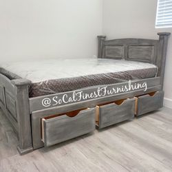 Full Bed With Storage And Mattress