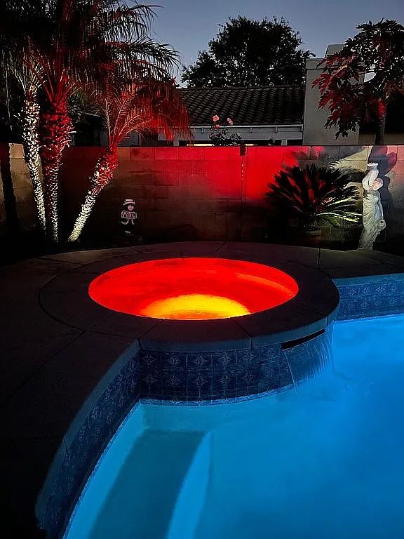 Pool & Spa rotating colored lights