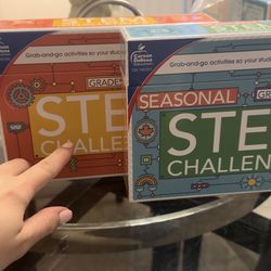 NEW 2 Pack STEM CHALLENGES CARDS 