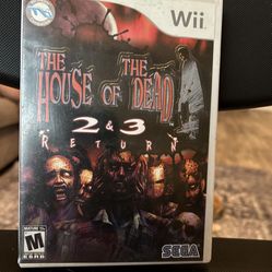 The House of the Dead 2 & 3 Return (Nintendo Wii, 2008) Tested! W/manual