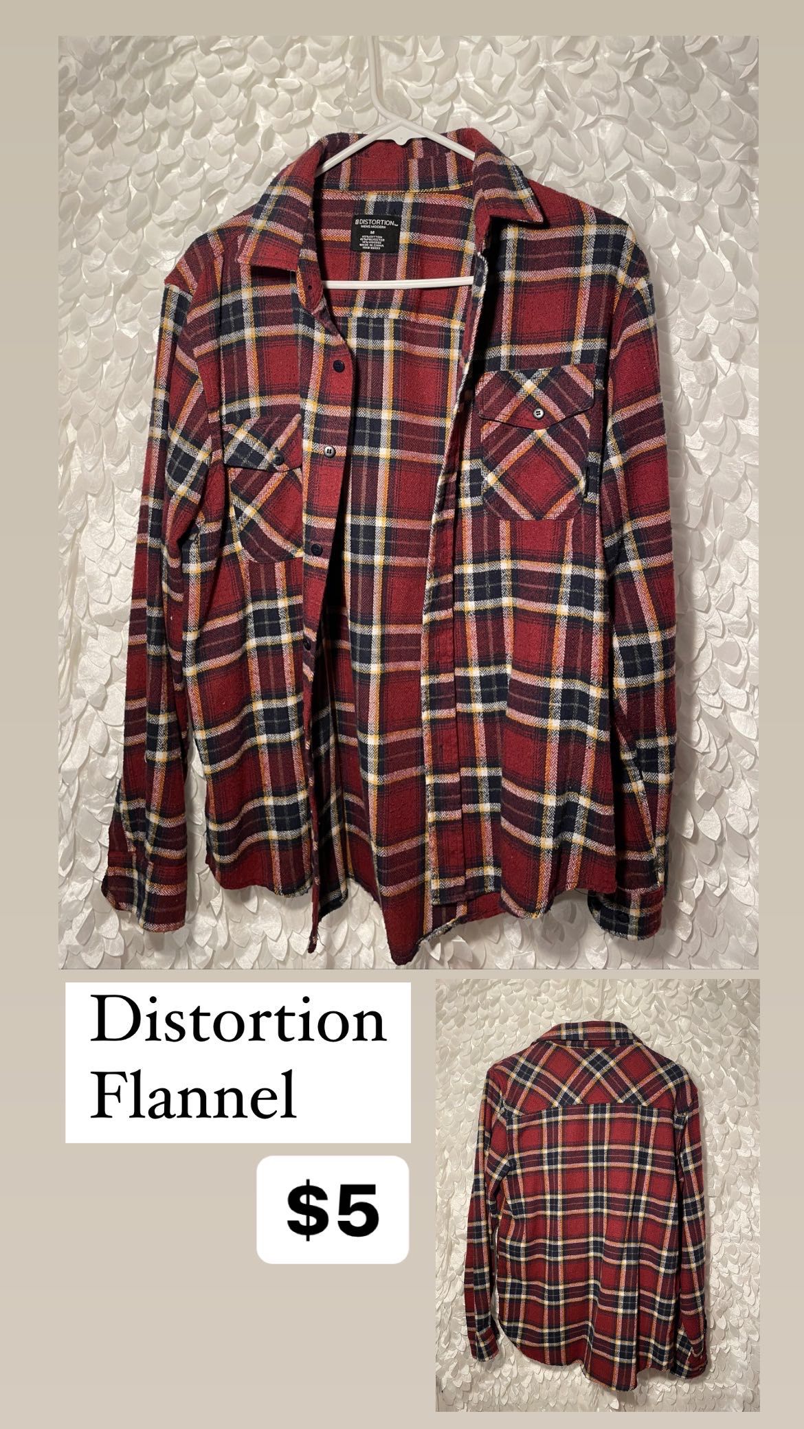 Red/blue Plaid Distortion Flannel 