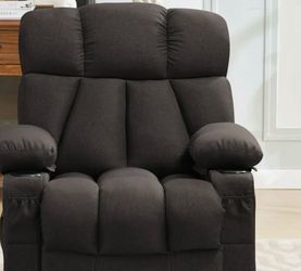 Manual Recliner Chair w/Heat Therapy Massage