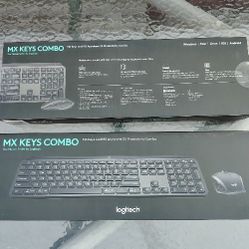 Logitech MX Keys Wireless Combo Keyboard & Mouse Windows Mac Linux Android Bluetooth