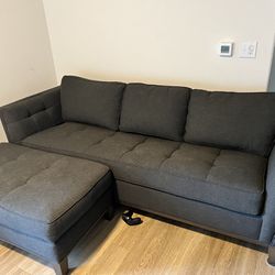 Grey Pull Out Couch 