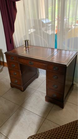 Solid wood desk