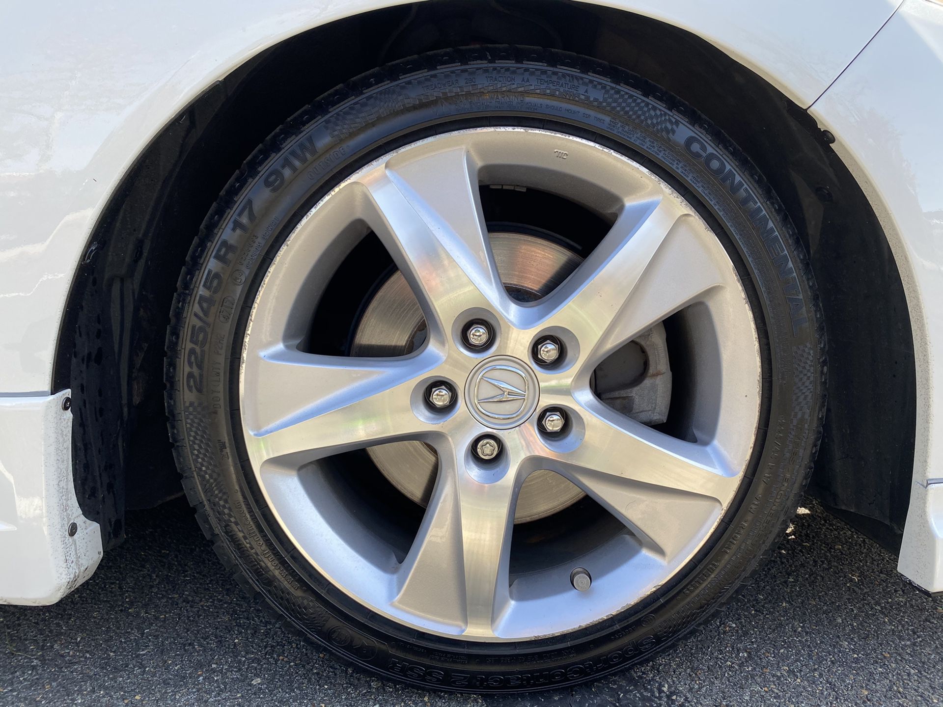2013 TSX wheels 225/45/17 Continental Sportcontact 2 SSR with TPMS