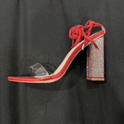 Red Diamond rhinestone Heels
