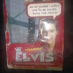 12 inch Talking Eam BBrly Elvis Presley action figure never been opened.
