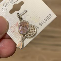 Brand New Sterling Silver Charm Pendant !